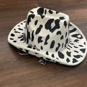 Cow Print Cowboy Hat